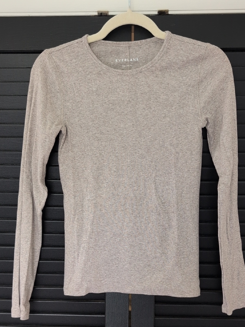 Everlane Women's Lightweight Crewneck Top - Taupe Heather